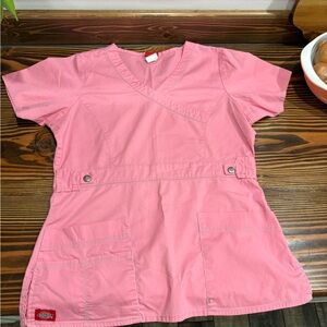 Dickies Pink Scrub Top